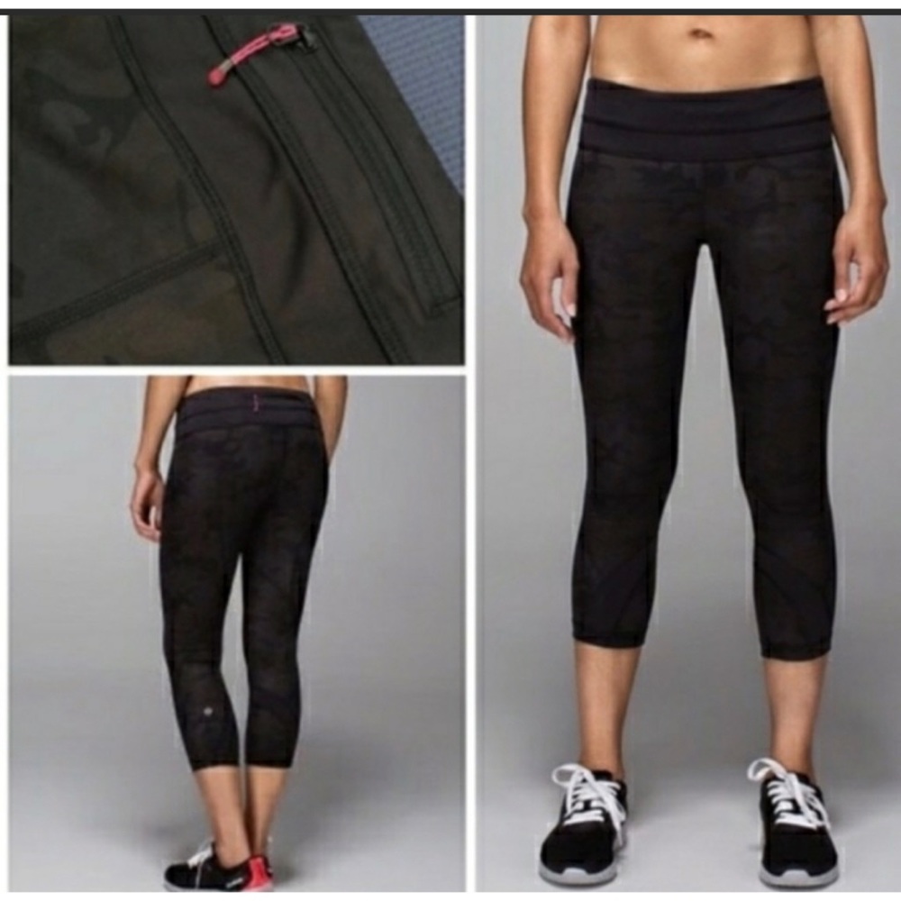 Lululemon run inspire crop II ALL LUXTREME CAMO